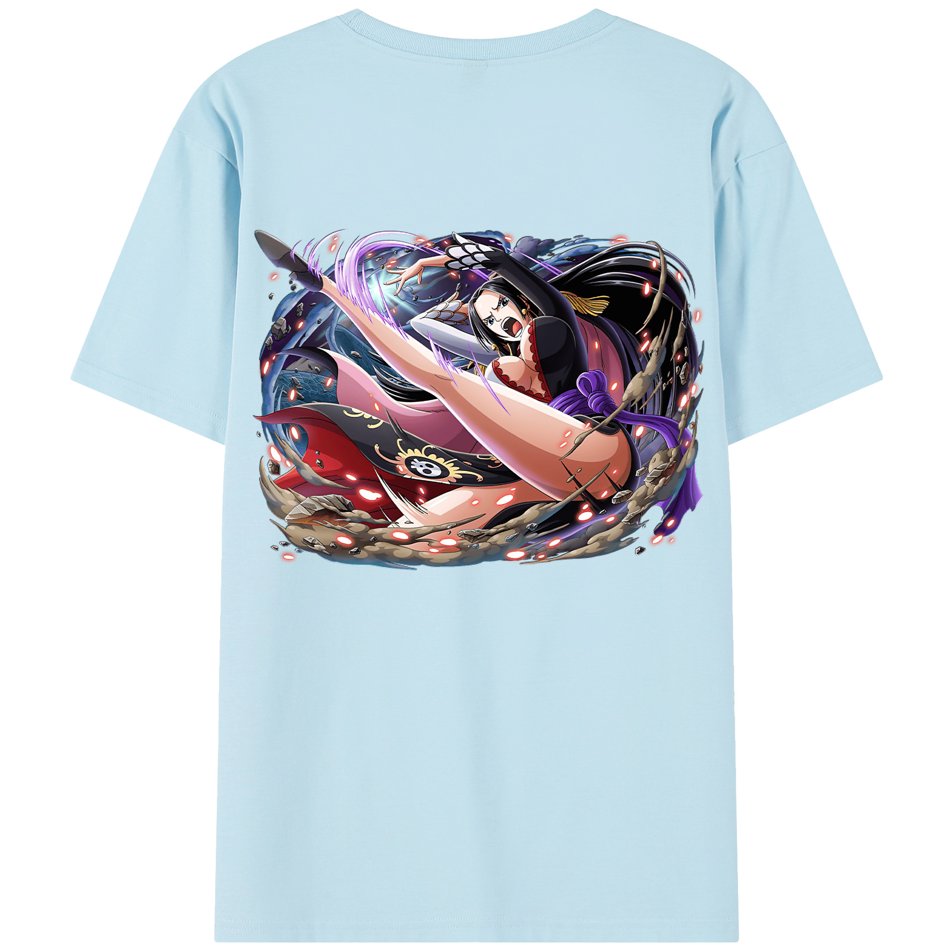 ワンピース ボア・ハンコック ONE PIECE Boa·Hancock 綿100％半袖Tシャツ（背面プリント）